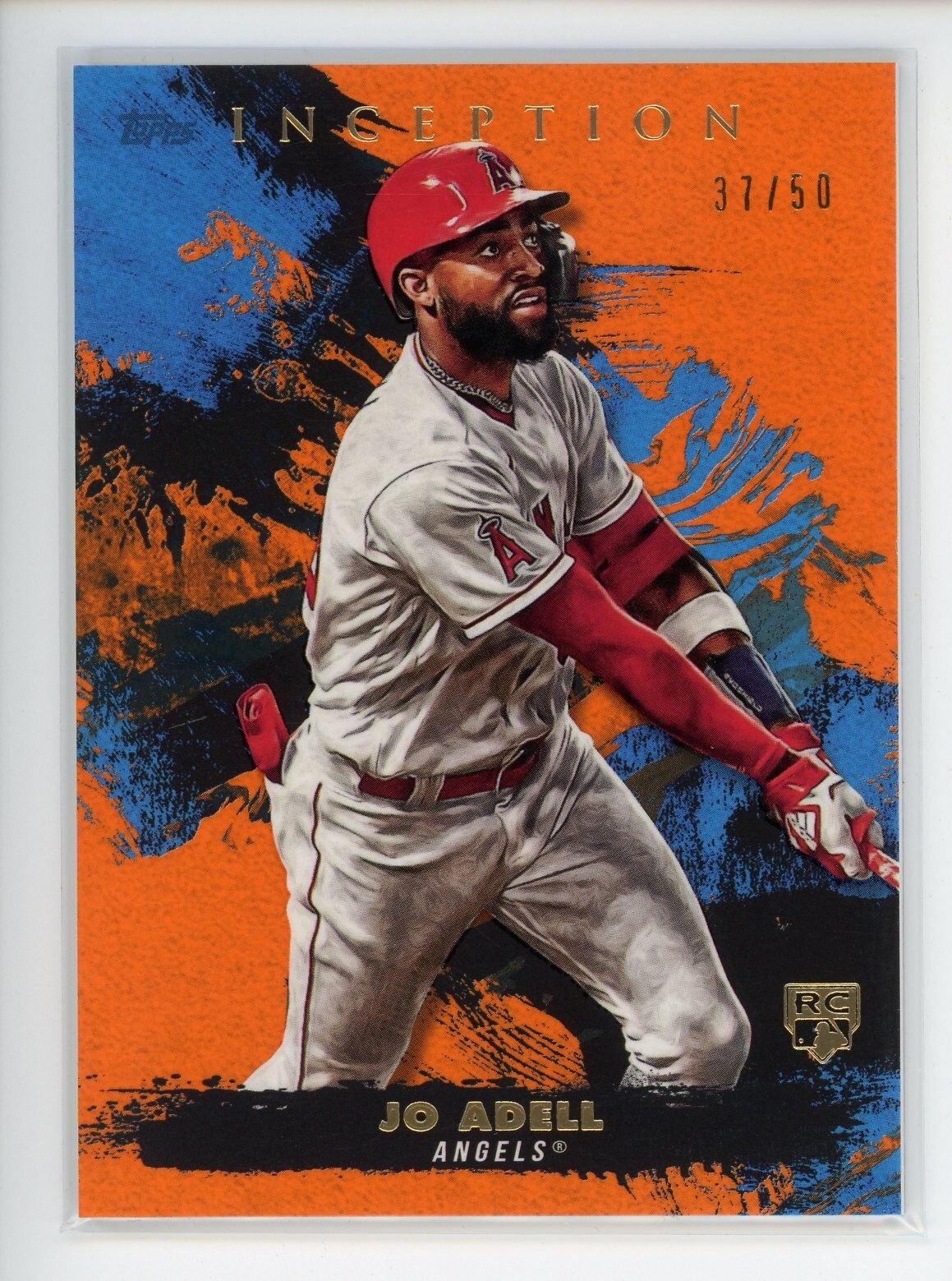 2021 Topps Inception Orange #20 Jo Adell RC Angels /50