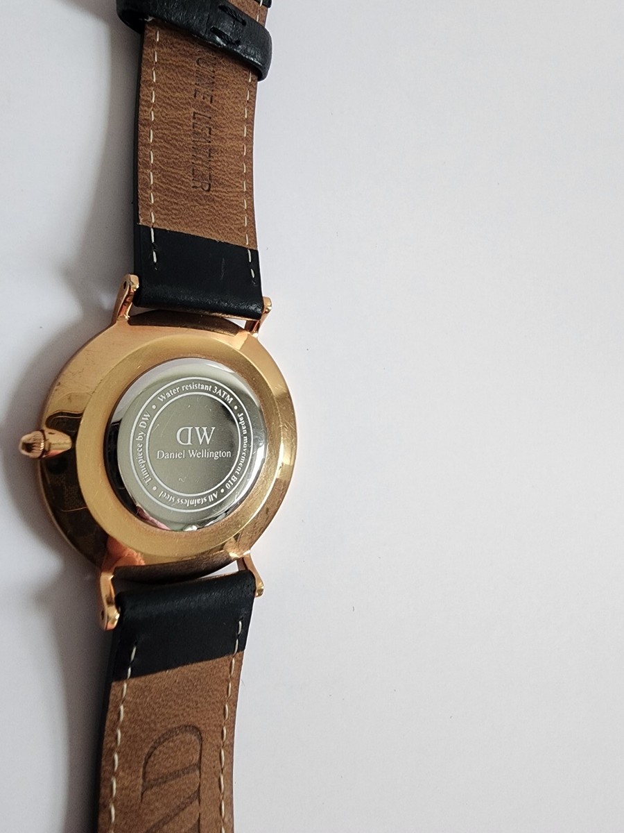 Daniel Wellington Watch Classic Round 36mm Case Black Leather New