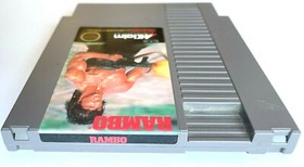 EXCELLENT ORIGINAL VINTAGE 1988 "RAMBO" NINTENDO NES VIDEO GAME CARTRIDGE