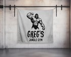 Custom Gym Tapestry | Motivational Wall Art | Personalized Banner