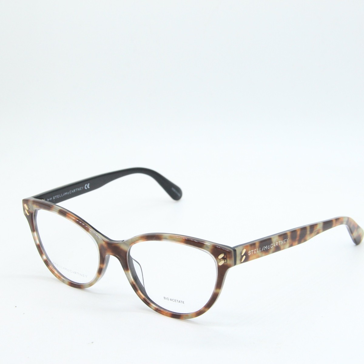 NEW STELLA MCCARTNEY SC 50007I 099 HAVANA BLACK EYEGLASSES  display picture 3