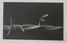 BANKSY WALLED OFF HOTEL BUISNESS CARD un signed Mint