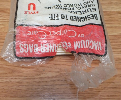 Lot of 7 Carpet Care Style U Vacuum Bags to Fit Eureka Bravo Powerline World Vac - Picture 6 of 7