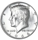 1966-P  Silver Kennedy Half Dollar 40% Silver- Brilliant UNCIRCULATED
