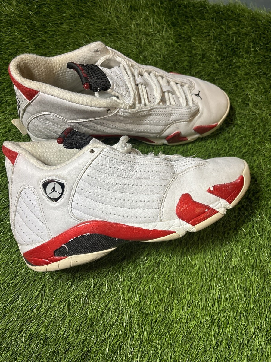シューズ(男性用) Air Jordan 14 OG Candy Cane 1999 27cm 1999 NIKE AIR JORDAN 14 XIV OG CANDY CANE 136011-102 RARE