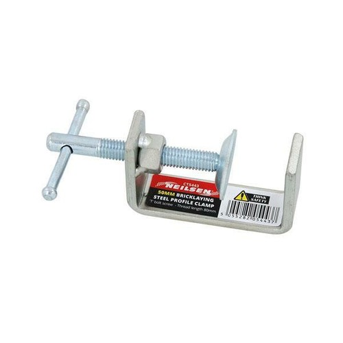 Bricklayers Profile Clamp 50mm x 4pcs Brickies Pro Clamps zinc plated steel - Picture 2 of 3