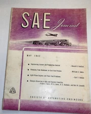 S.A.E  Journal  Society Of Automobile Engineers   May 1942    #5   100614lm-e