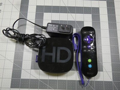 Preowned Roku 2500X HD Streaming Media Player with Remote & Power Adapter READ