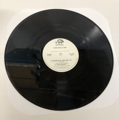 Rare 1980  Blood Sweat & Tears Promotional Vinyl Lp I'll Drown In My Own Tears - Foto 1 di 3