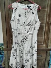 Chaps Women’s Multicolor Unlined Stretch Sleeveless Fit & Flare Dress Size 12