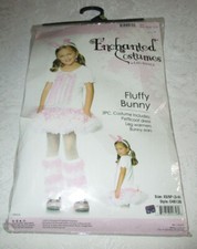 Easter Bunny XS 3T-4T Costume w/ Petticoat Dress, Leg Warmers, Headband Ears