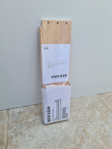 New & Sealed Ikea BEKVAM Spice Rack Jar Shelf Design By Nike Karlsson Pale Wood - Picture 7 of 8