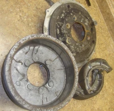 1988 Suzuki ATV Quad Runner LT-4WD LTF 250 LT250 Rear Brake Drum Hub Cover Shoe