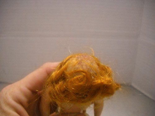 Vintage 7” Duchess Doll Corp Blue Eyes Painted Lashes Red Hair BLINKING EYES - Picture 7 of 9