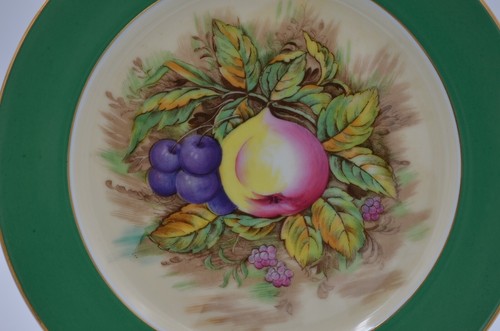 Rossetti Chicago USA Hand Painted Porcelain Plate Made in Occupied Japan '45-'51 - Picture 3 of 12