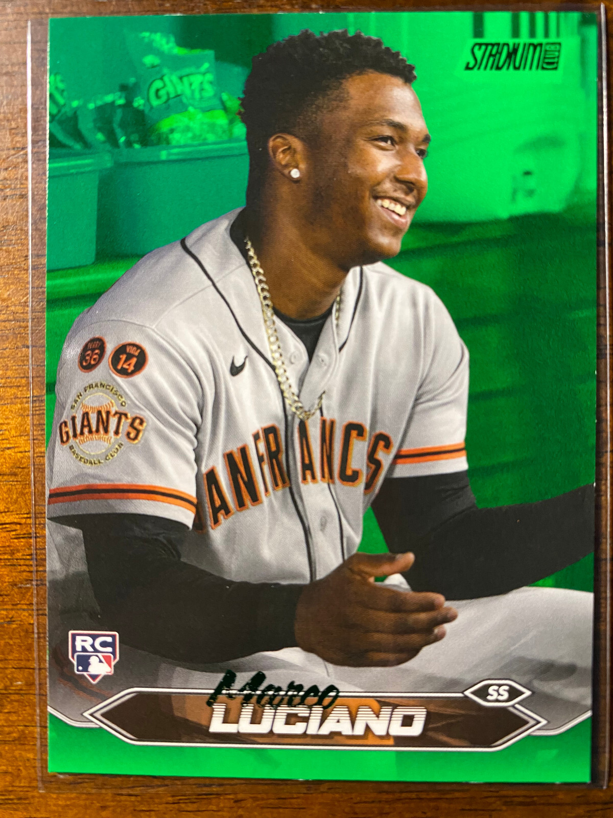 2024 Topps Stadium Club Marco Luciano #224 RC Rookie Green Foil /199 SF Giants