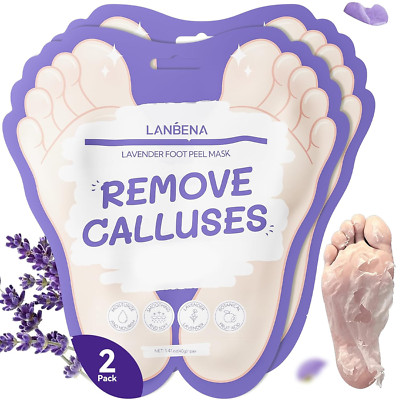 Lavender Foot Peel Mask - Foot Peeling Mask for Removing Dry Dead Skin, Calluses