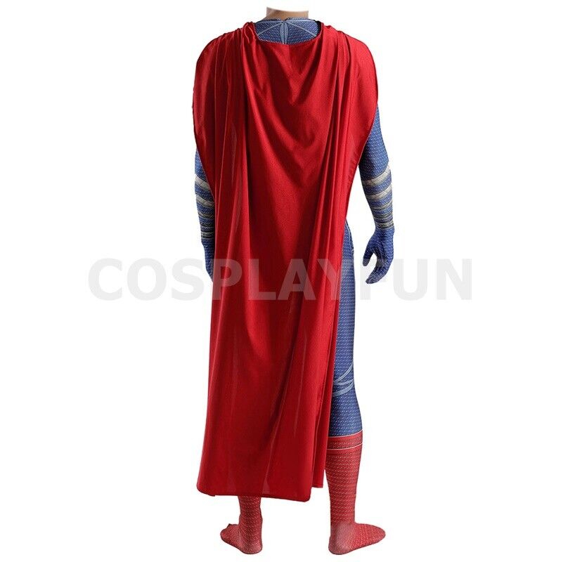 Man of Steel Superman Clark Kent Costume Cosplay Suit For Kids Adult Ver2  Hand