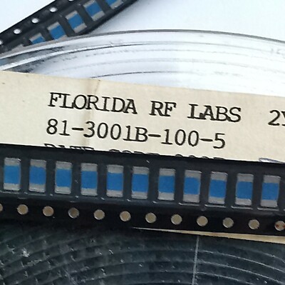 Florida RF Labs 81-3001B-100-5 (x10) 100Ω 5W BeO Power Chip Resistor Terminator