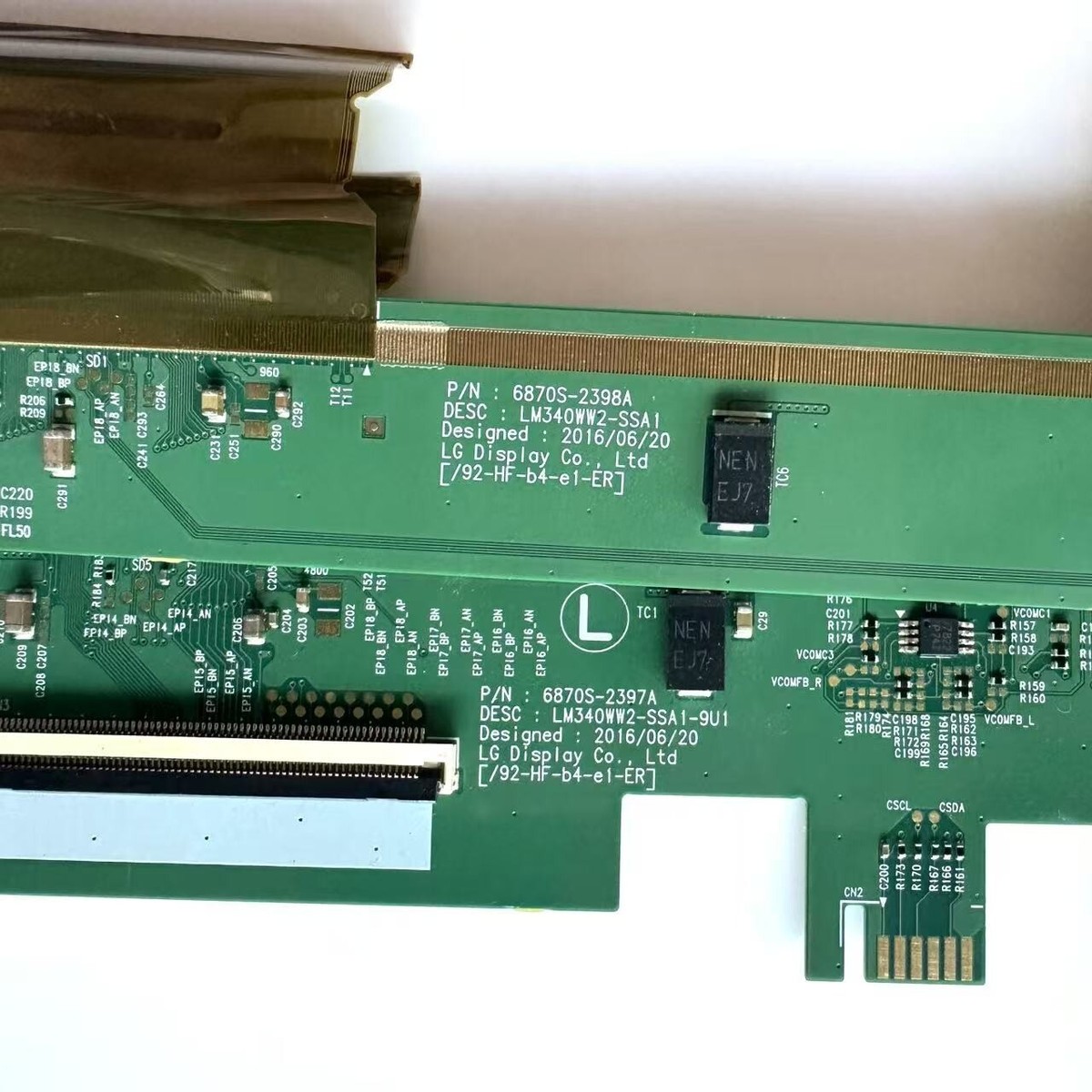 LG 34UC79G SCREEN BOARD 6870S-2398A 6870S-2397A LM340WW2-SSA1 ONE