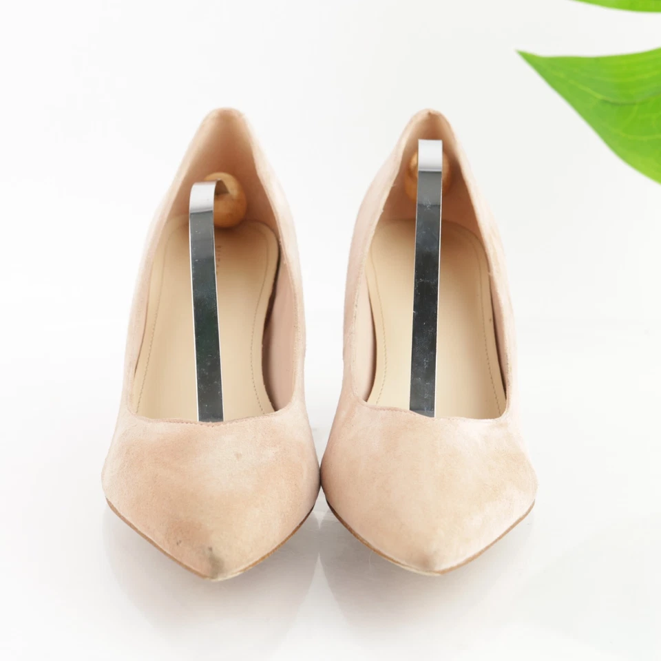 Zapatos de salón Marc Fisher Caitlin para mujer talla 9,5 tacón bloque puntiagudo rubor rosa gamuza Foto 4 de 4