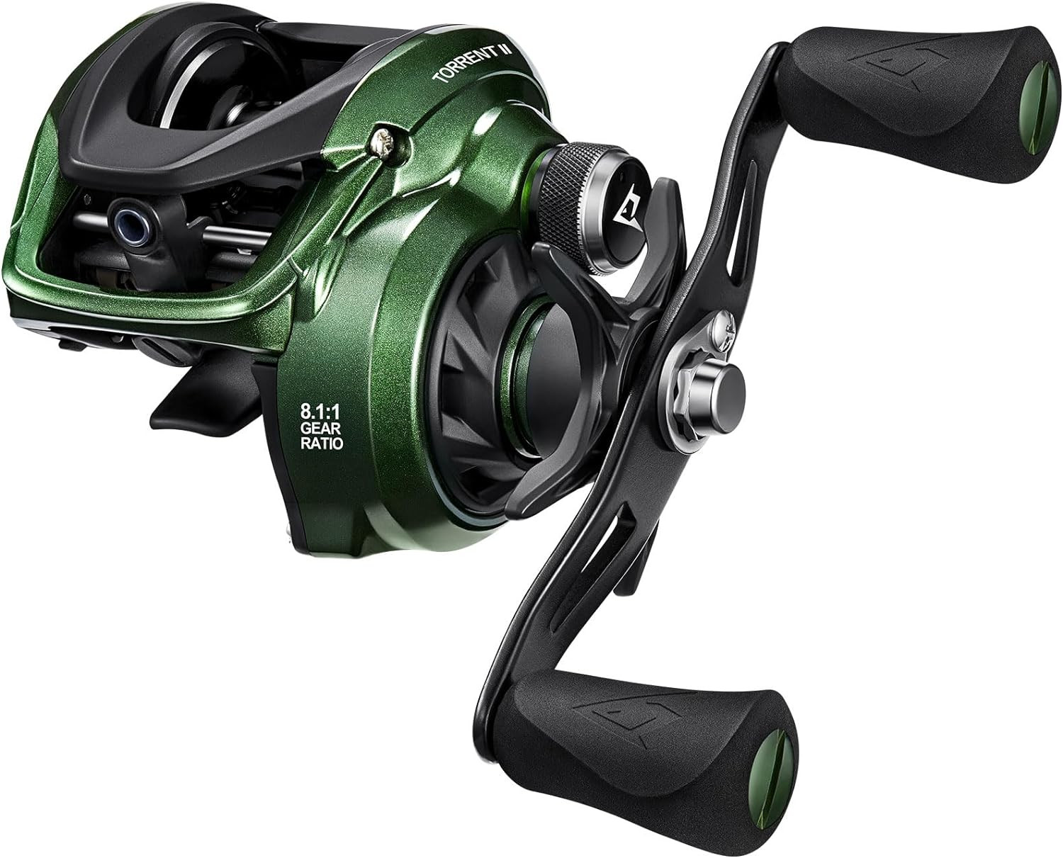 Torrent II Baitcasting Fishing Reel, 20LB Carbon Fiber Drag Baitcasters, 6.6:1/8