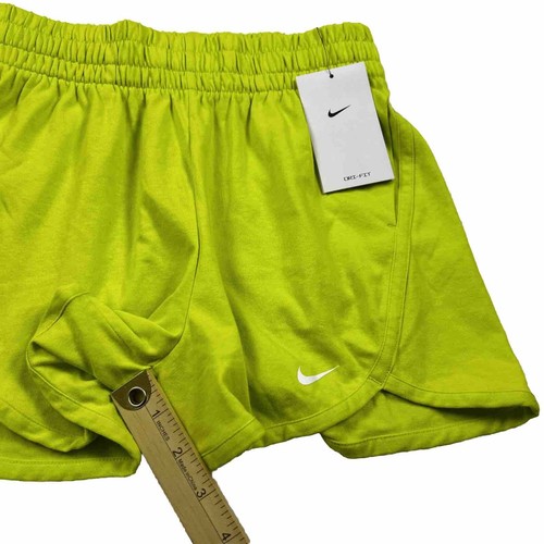 Nike Dri-Fit Girls Youth High Waisted Training Shorts 3”Terry Active Size M - Picture 5 of 9