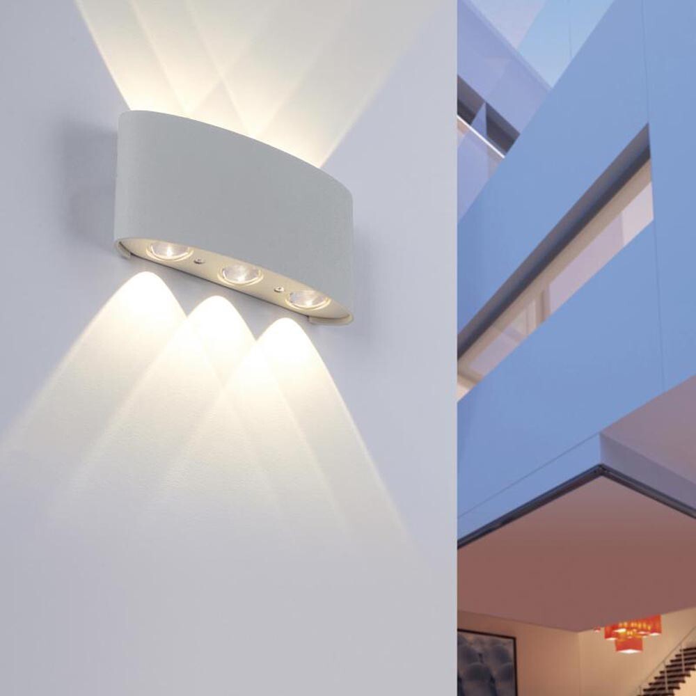 Lampada da Parete 16W LED 6 COB Luce 4000K - Applique Esterna IP65 ES68GN