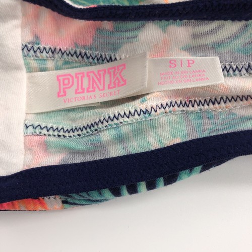 2 Bandeau Bralette Bras Small PINK VS Tropical Print Jenni Black Lace Festival - Picture 6 of 12