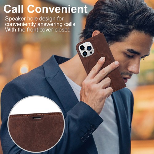 For iPhone 7/8/XS/XR/11/12/13 Magnetic Flip Holder Card Slots Magsafe Phone Case - Picture 48 of 84