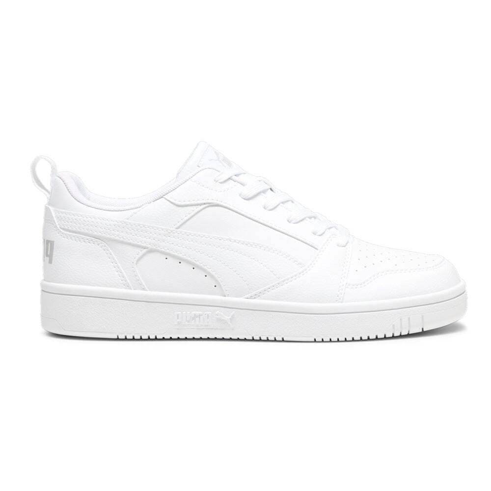 Мужские белые кроссовки Puma Rebound V6 Low на шнуровке Повседневная обувь 39232803