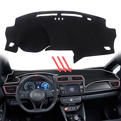 for Nissan Leaf 2017-2023 Car Dashboard Mat Dash Pad Dashmat LHD BLACK
