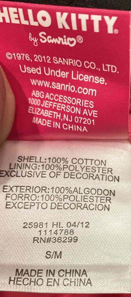 Sombrero Fedora Rosa Hello Kitty Banda Negra - Se Adapta a Niños Pequeños/Medianos Foto 4 de 4