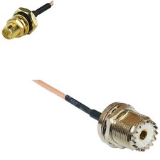 RG316 RP-SMA Female O-Ring to UHF Female BULKHEAD RF Cable Rapid-SHIP LOT