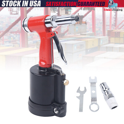 Pneumatic Air Hydraulic Pop Rivet Gun 1/8'' 5/32'' 3/16'' 1/4'' Riveting Tool Set