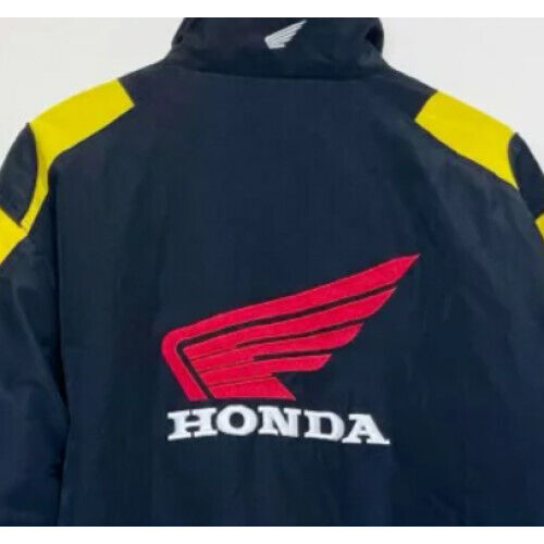 HONDA Vintage Racing Jacket Padded Blouson Size L Used VG limited From JAPAN◎ - Picture 6 of 12