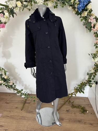 JOULES Fernhall Trench Coat Waterproof Size 8 Relaxed Fit Marine Navy NEW PK30 - Picture 19 of 19