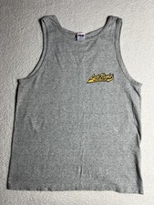 Vintage Late Night David Letterman Grey Tank Top Medium MADE IN THE USA MVP Corp
