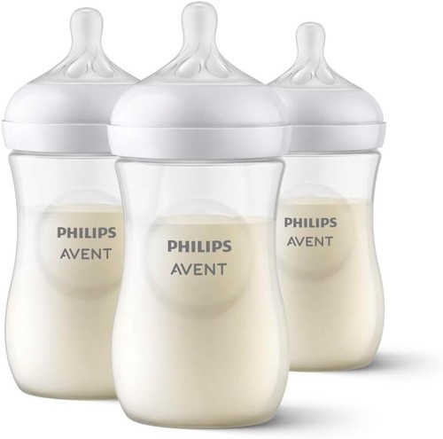 Philips CANADA Natural Baby Bottle W/Natural Response Nipple, Clear, 9oz, 3 pack - Picture 14 of 20