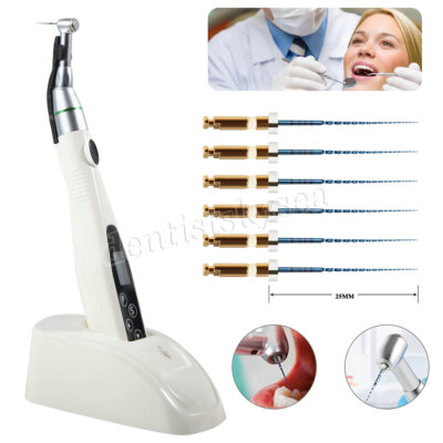 LED Endo Motor 16:1 Reduction Contra Angle / 6X NiTi Files 25mm N2-US Dental