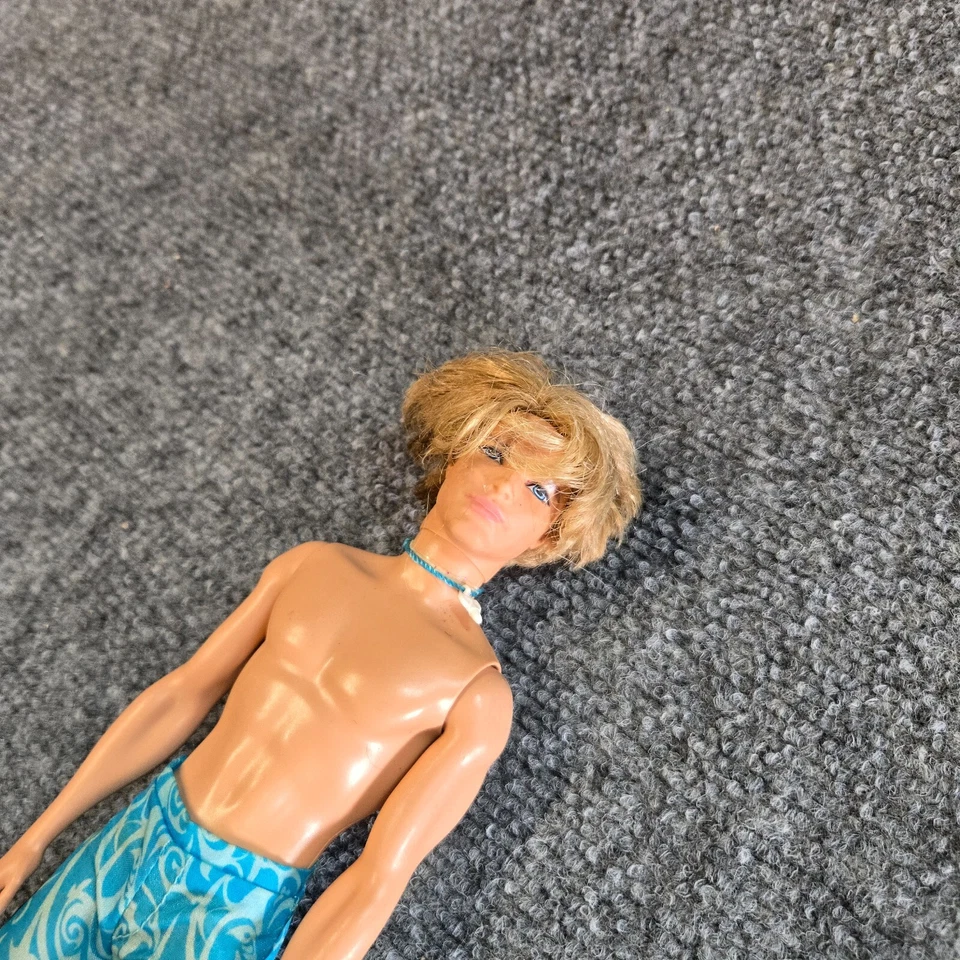 Mattel 2010 Barbie Baño Jugar Divertido Playa Ken Muñeca Bañador Board Shorts Foto 3 de 4