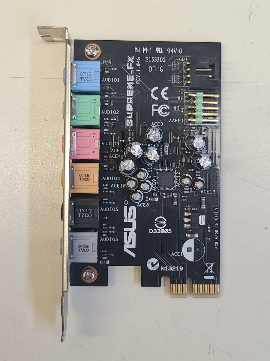Asus SUPREME-FX REV:1.04G 7.1 Channel Sound Card TESTED | eBay