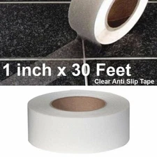 1" / 2" / 4" / 6" x 30 Ft Transparent CLEAR Anti Slip Tape Roll Non-Skid Safety