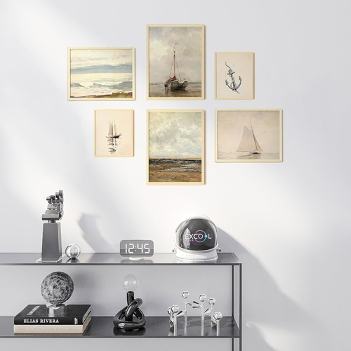 Vintage Wall Decor Ocean Art - 12X16 French Country Coastal Wall Art, Seascape - Picture 5 of 12