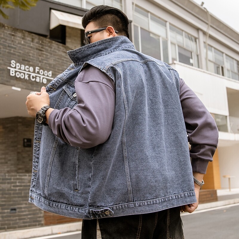 Vintage Mens Sleeveless Denim Jacket Western Style Jean Jacket Tucker