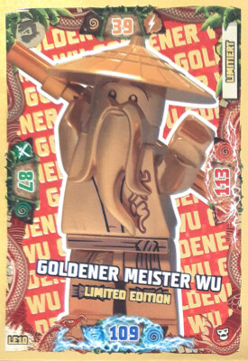 Ninjago Serie 6 Next Level Trading Card LE10 Goldener MeisterWu