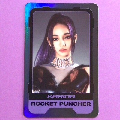 KARINA RCKET PUNCHER Aespa official Photo card Holo TCG KPOP KOREA