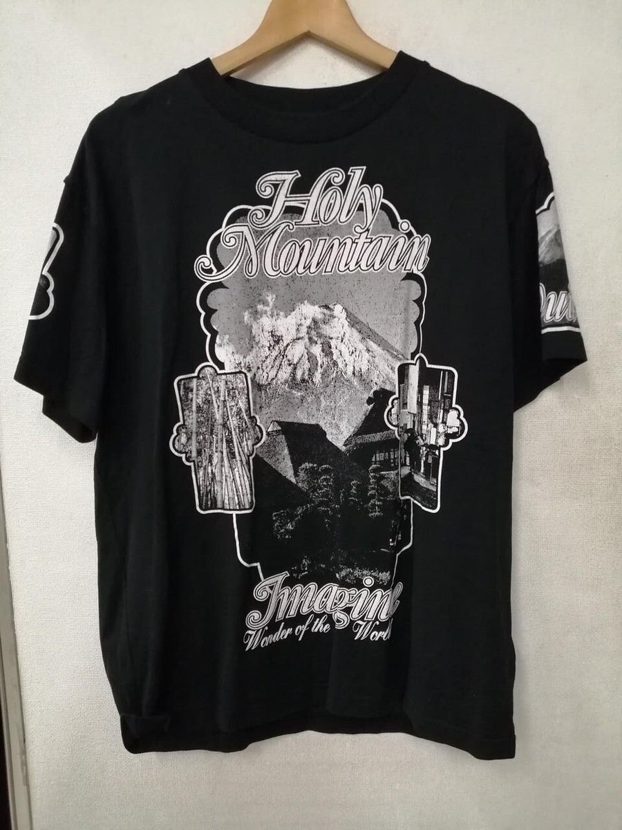 LOUIS VUITTON Holy Mountain Printed T-shirt M Black 1A5CWP LV Auth