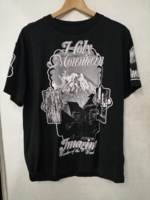LOUIS VUITTON Holy Mountain Printed T-shirt M Black 1A5CWP LV Auth