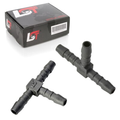 2x Schlauchverbinder T-Verbinder für Rohr und Schlauchverbindungen Ø 5 mm